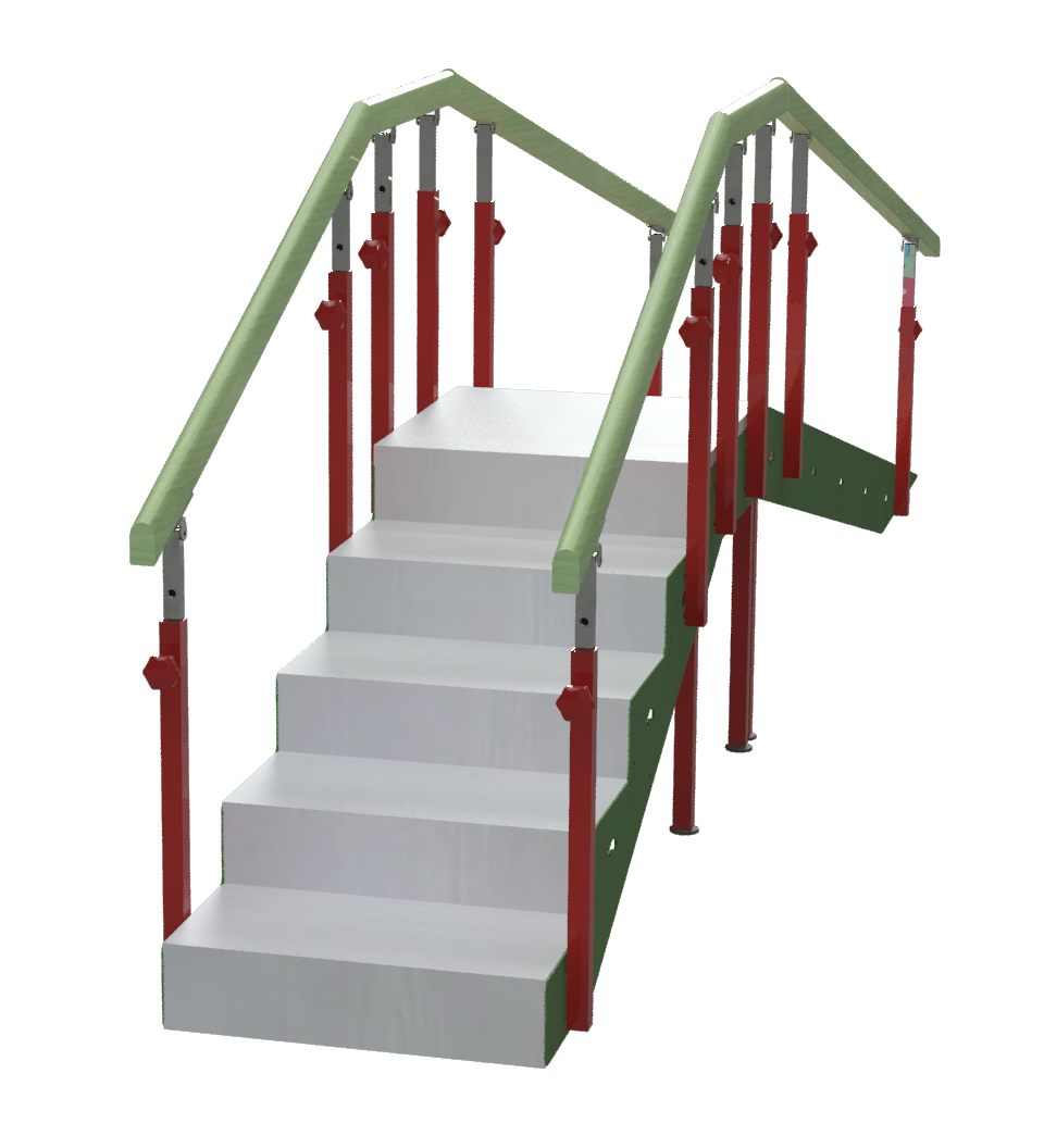 Escalera infantil de 5 peldaños